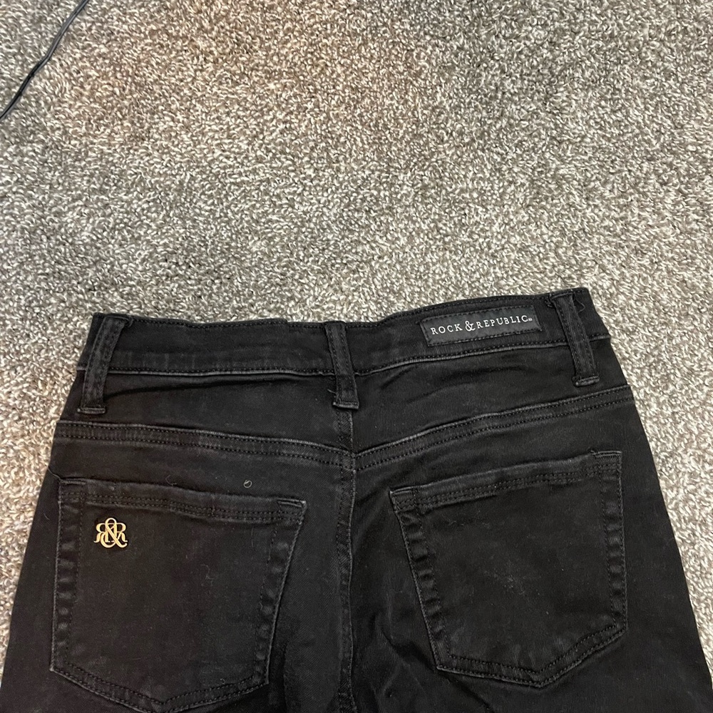 Women’s Rock & Republic 4 Long Black Jeggings